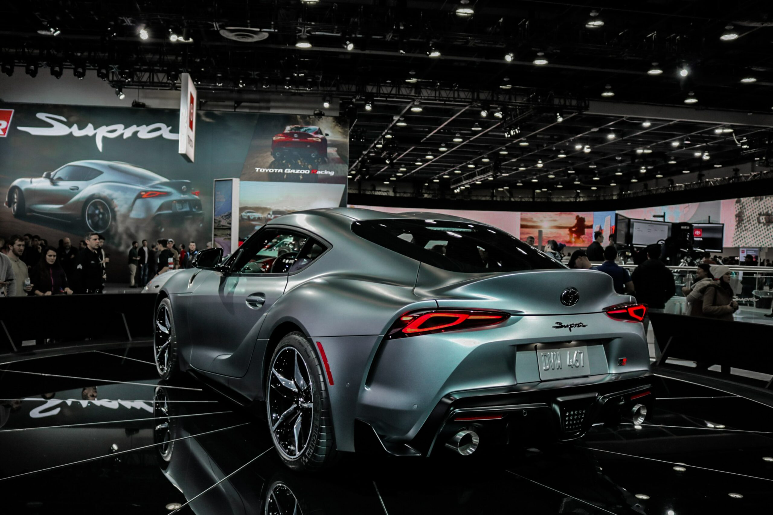 Toyota Supra at auto show