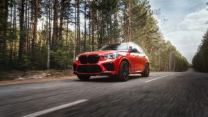 BMW x5 Toronto Red Metallic